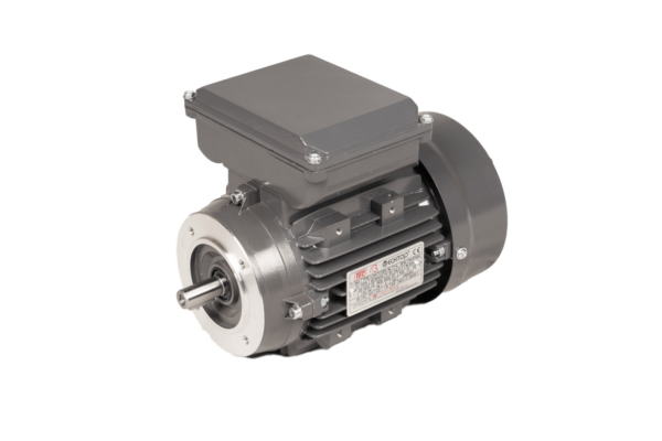 TEC Single Phase Electric Motor, 1.5KW, (2HP), Flange Mounted(B14), 3000rpm(2 pole), IE1 efficiency, 90S Frame, Aluminium Body