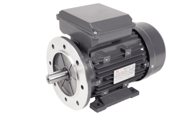 TEC Single Phase Electric Motor, 1.5KW, (2HP), Flange Mounted(B5), 3000rpm(2 pole), IE1 efficiency, 90S Frame, Aluminium Body