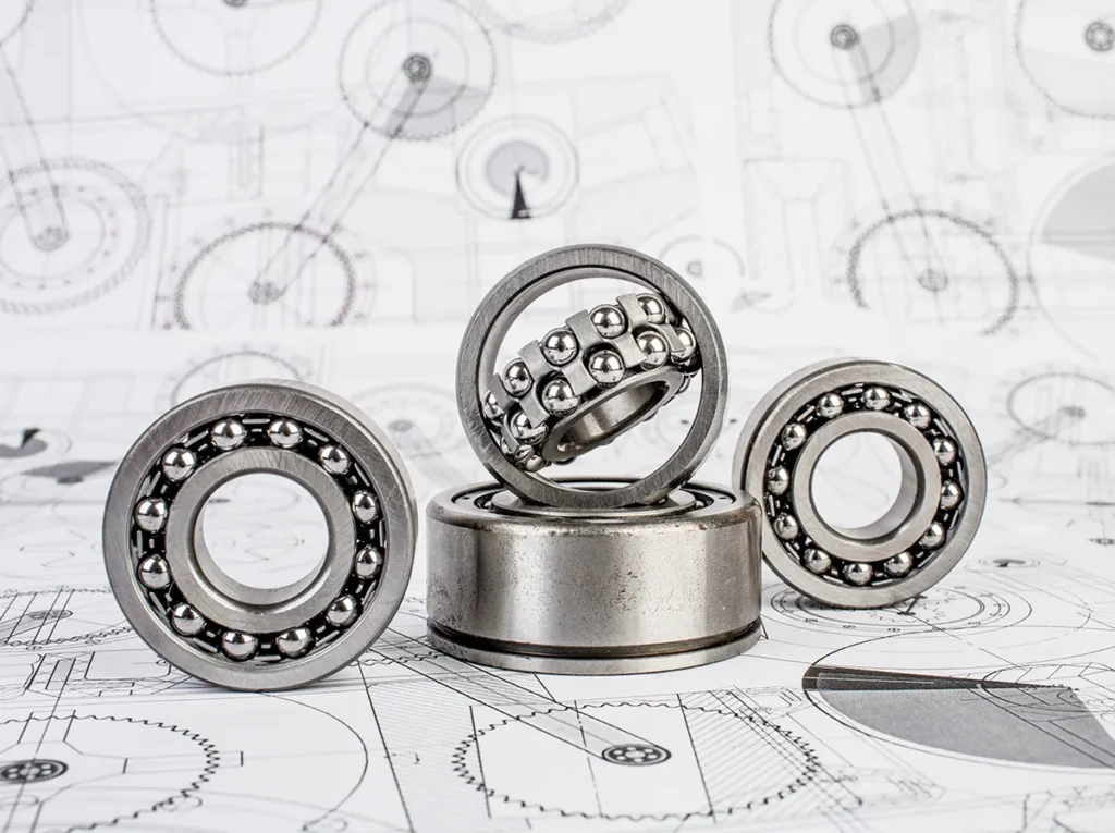technical drawings wit ball bearings